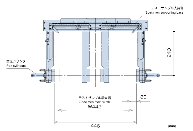 DT-202AW Detail drawing of supporting base